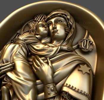 3D model Vladimir Icon of the Mother of God (STL)